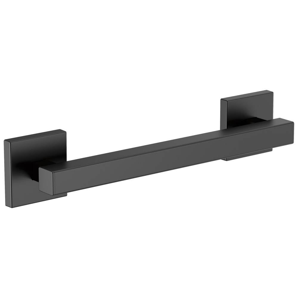 Brizo - Other 12'' Linear Square Grab Bar - Matte Black