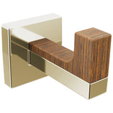 Brizo - Frank Lloyd Wright Robe Hook - Polished Nickel Wood