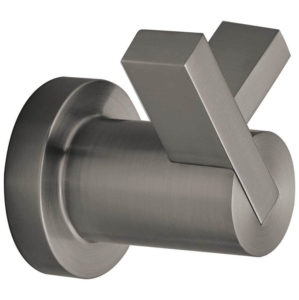 Brizo - Litze Double Robe Hook - Luxe Steel