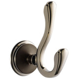 Brizo - Charlotte Double Robe Hook - Cocoa Bronze  With  Polished Nickel