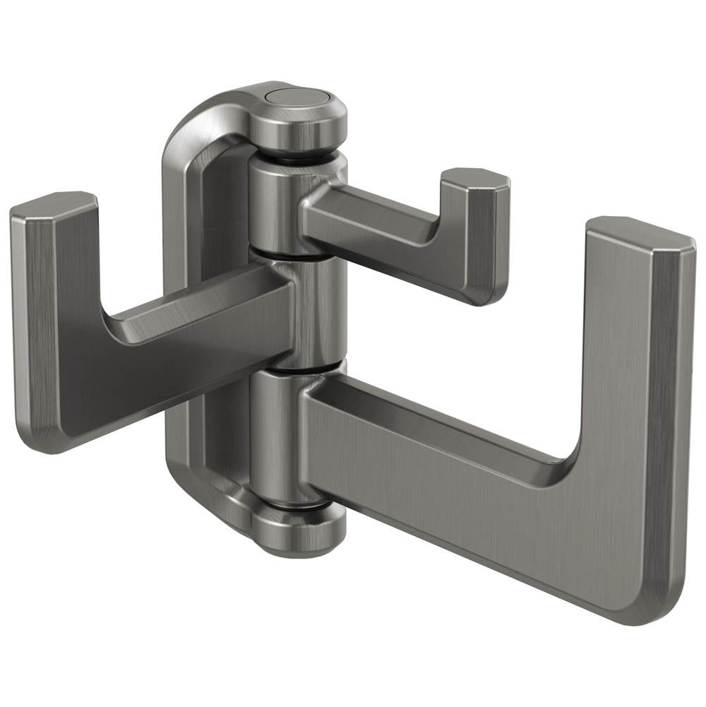 Brizo - LevoirE Hinged Robe Hook - Luxe Steel