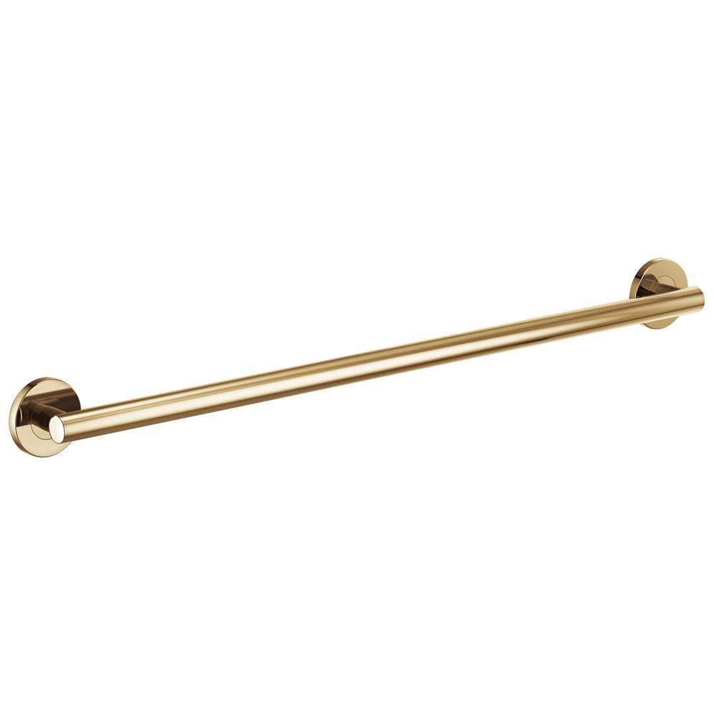 Brizo - Other 36'' Linear Round Grab Bar - Polished Gold