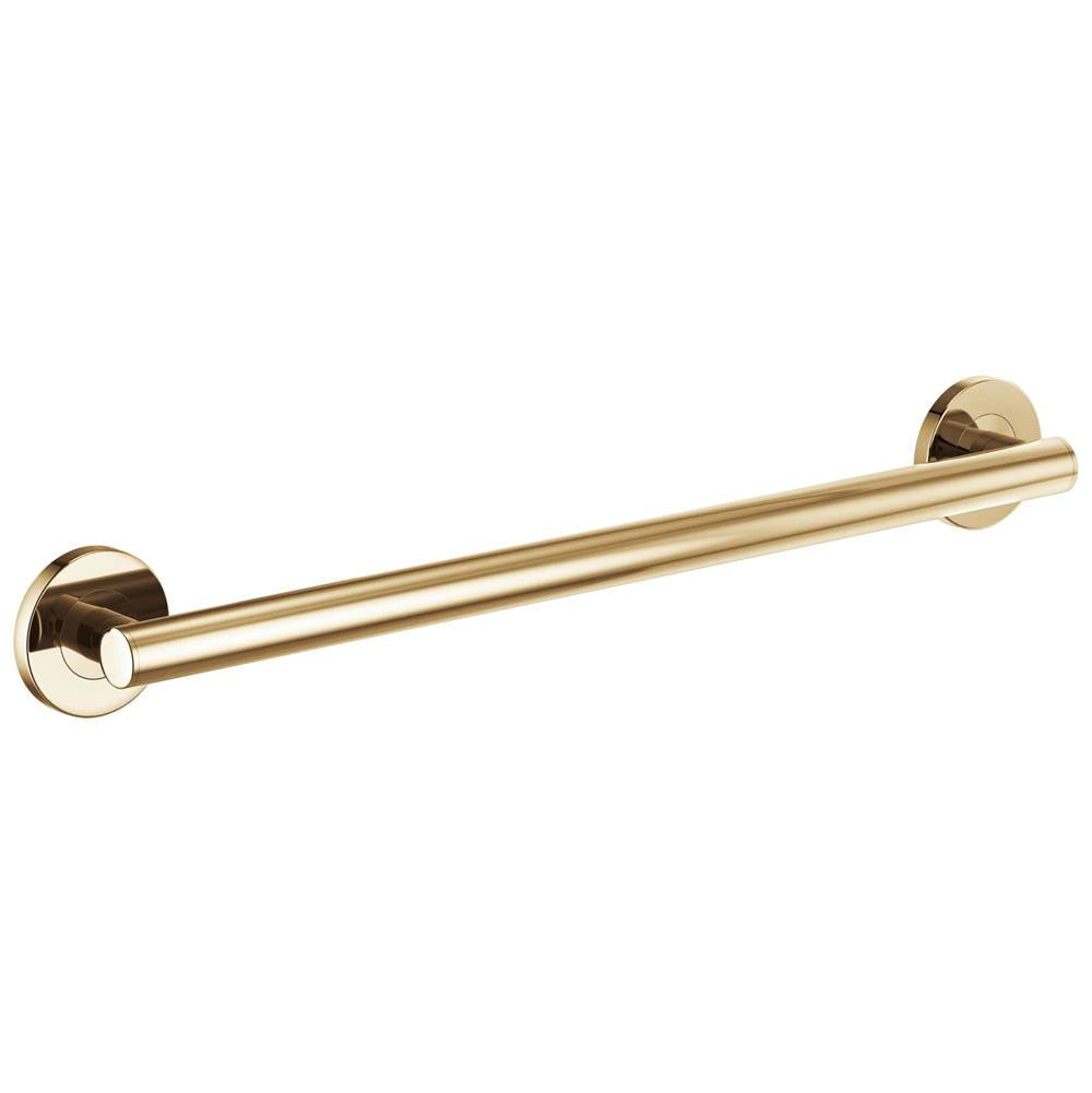 Brizo - Other 24'' Linear Round Grab Bar - Polished Gold