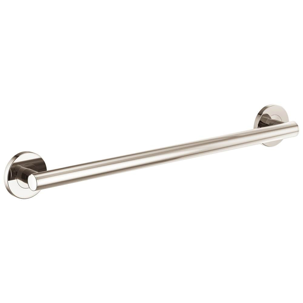 Brizo - Other 24'' Linear Round Grab Bar - Polished Nickel