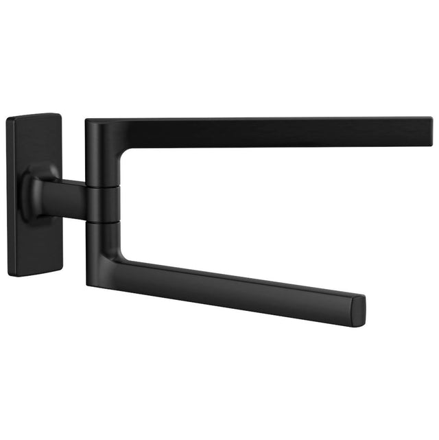 Brizo - Kintsu 8'' Mini Pivoting Towel Bar - Matte Black