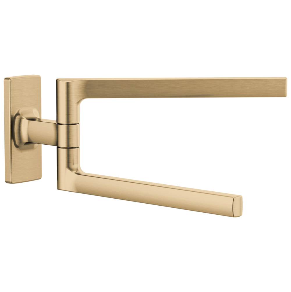 Brizo - Kintsu 8'' Pivoting Towel Bar - Luxe Gold