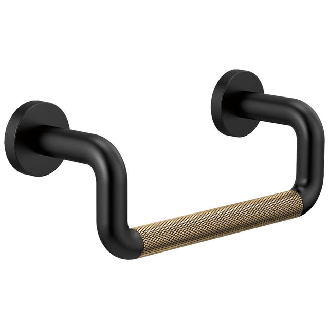 Brizo - Litze Mini Towel Bar - Matte Black With Luxe Gold