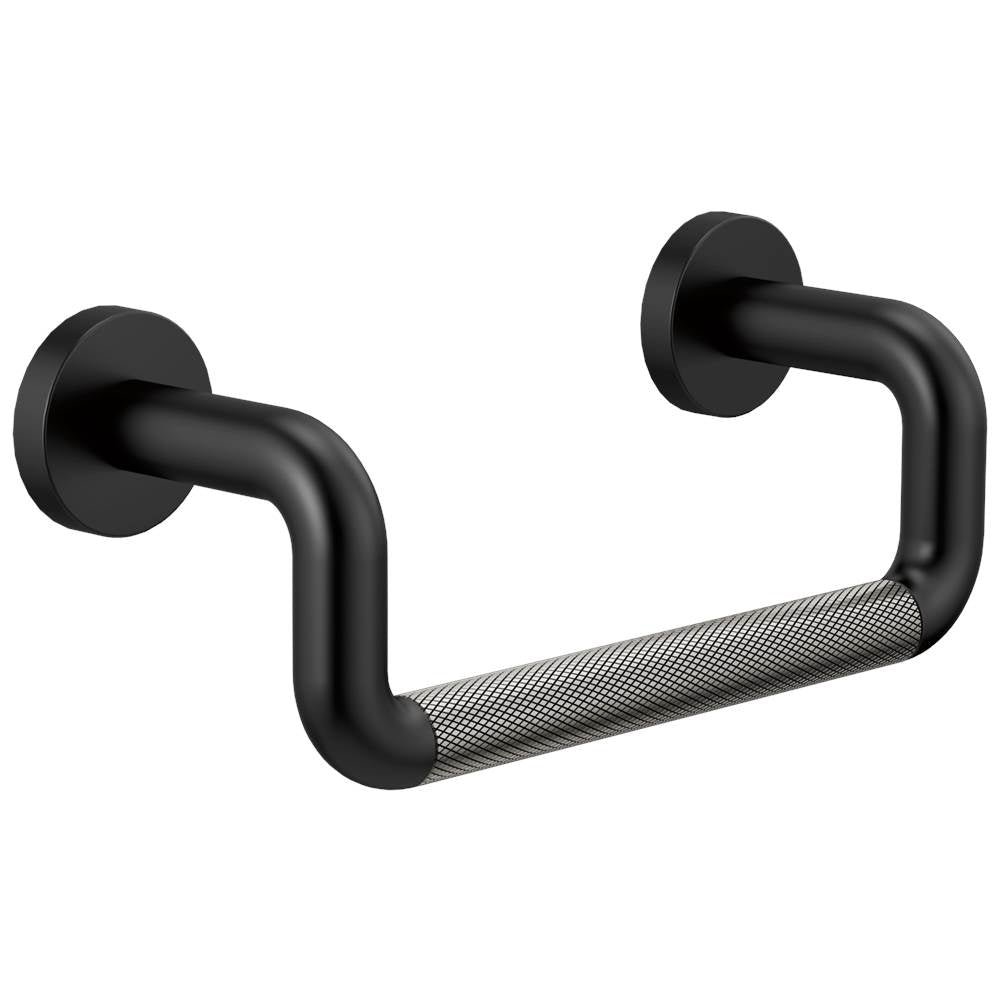 Brizo - Litze Mini Towel Bar - Matte Black With Luxe Steel
