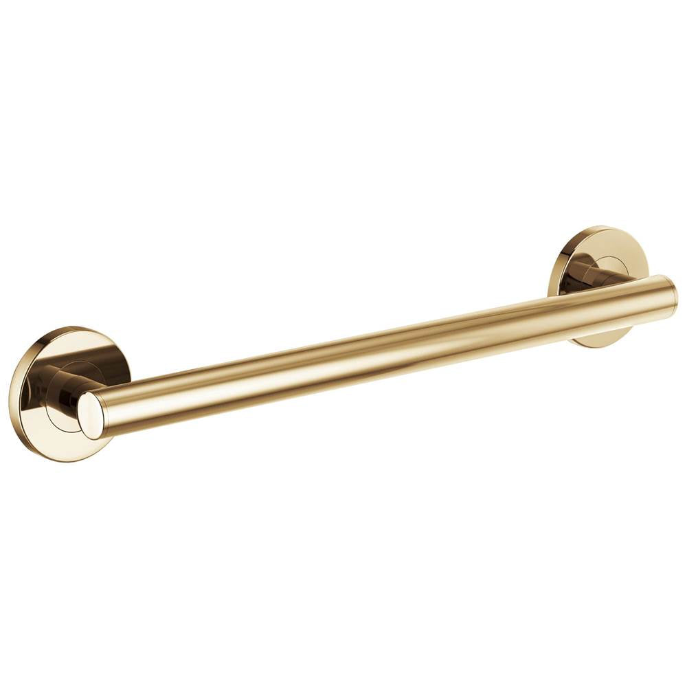 Brizo - Other 18'' Linear Round Grab Bar - Polished Gold