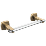 Brizo - AllariaE 8'' Towel Bar - Luxe Gold  With  Clear Acrylic