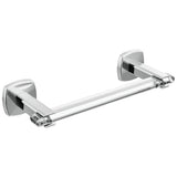 Brizo - AllariaE 8'' Towel Bar - Polished Chrome  With  Clear Acrylic