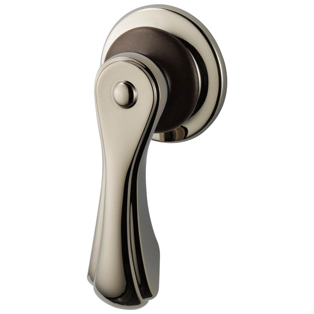 Brizo - Charlotte Side Mount Flush Lever - Cocoa Bronze  With  Polished Nickel