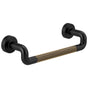 Brizo - Litze Drawer Pull With Knurling - Matte Black With Luxe Gold
