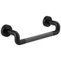 Brizo - Litze Drawer Pull With Knurling - Matte Black With Luxe Steel