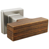 Brizo - Frank Lloyd Wright Drawer Knob - Luxe Nickel  With  Teak Wood
