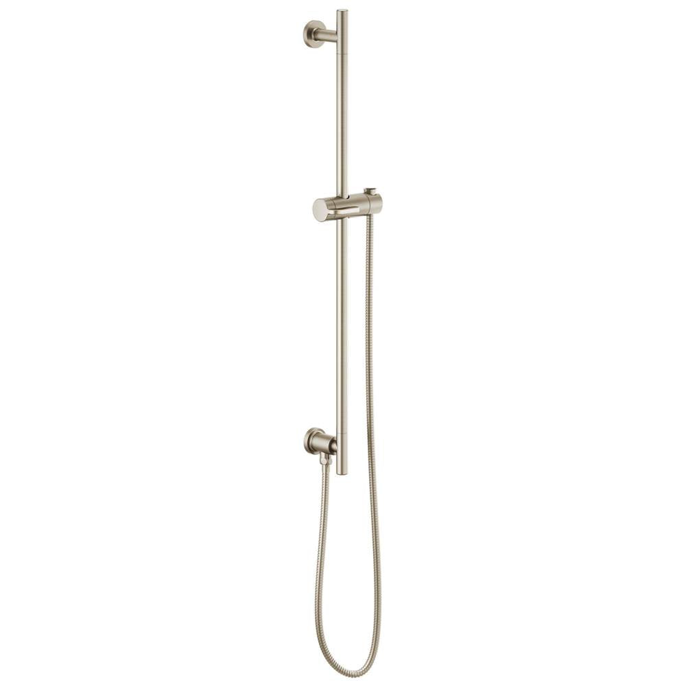 Brizo - Universal Showering Linear Round Slide Bar With Hose - Brushed Nickel