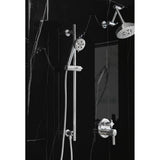Universal Showering Linear Round Slide Bar With Hose