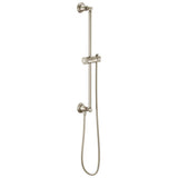 Brizo - Universal Showering Classic Round Slide Bar With Hose - Brushed Nickel