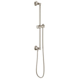 Brizo - Universal Showering Classic Round Slide Bar With Hose - Luxe Nickel