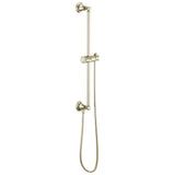 Brizo - Universal Showering Classic Round Slide Bar With Hose - Polished Nickel