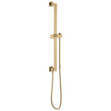 Brizo - Universal Showering Linear Square Slide Bar With Hose - Luxe Gold