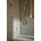 Universal Showering Linear Square Slide Bar With Hose