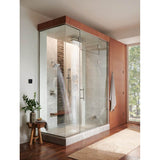 Universal Showering Linear Square Slide Bar With Hose