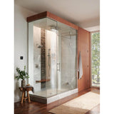 Universal Showering Linear Square Slide Bar With Hose