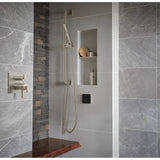Universal Showering Linear Square Slide Bar With Hose