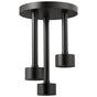 Brizo - Universal Showering Linear Round Single-Function H2Okinetic Pendant Raincan Shower Head - Matte Black