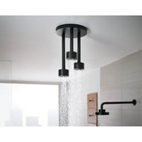 Universal Showering Linear Round Single-Function H2Okinetic Pendant Raincan Shower Head