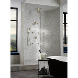 Universal Showering Linear Round Single-Function H2Okinetic Pendant Raincan Shower Head