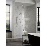 Universal Showering Linear Round Single-Function H2Okinetic Pendant Raincan Shower Head