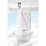 Universal Showering Linear Round Single-Function H2Okinetic Pendant Raincan Shower Head