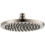 Brizo - Universal Showering 8'' Linear Round Single-Function Raincan Shower Head - 1.75 GPM - Brushed Nickel