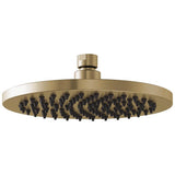 Brizo - Universal Showering 8'' Linear Round Single-Function Raincan Shower Head - 2.5 GPM - Luxe Gold