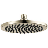 Brizo - Universal Showering 8'' Linear Round Single-Function Raincan Shower Head - 1.75 GPM - Polished Nickel