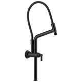 Brizo - Universal Showering 10 7/16'' Classic Slide Bar Shower Arm And Flange - Matte Black