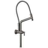Brizo - Universal Showering 10 7/16'' Classic Slide Bar Shower Arm And Flange - Luxe Steel