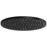 Brizo - Universal Showering 12'' Linear Round Single-Function Raincan Shower Head - 2.5 GPM - Matte Black