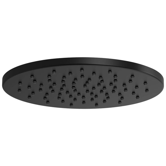 Brizo - Universal Showering 12'' Linear Round Single-Function Raincan Shower Head - 1.75 GPM - Matte Black