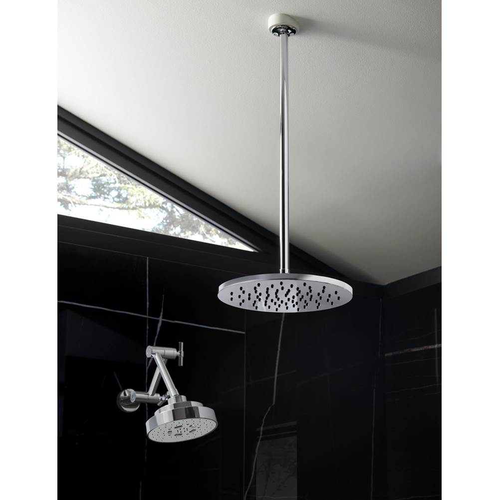 Universal Showering 12'' Linear Round Single-Function Raincan Shower Head - 1.75 GPM