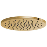 Brizo - Universal Showering 12'' Linear Round Single-Function Raincan Shower Head - 1.75 GPM - Polished Gold