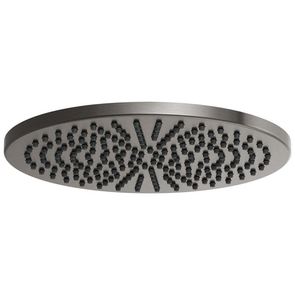 Brizo - Universal Showering 12'' Linear Round Single-Function Raincan Shower Head - 2.5 GPM - Luxe Steel