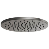 Brizo - Universal Showering 12'' Linear Round Single-Function Raincan Shower Head - 1.75 GPM - Luxe Steel
