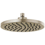 Brizo - Universal Showering 10'' Linear Round Single-Function Raincan Shower Head - 1.75 GPM - Brushed Nickel