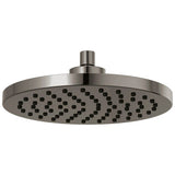 Brizo - Universal Showering 10'' Linear Round Single-Function Raincan Showerhead - Brilliance Black Onyx