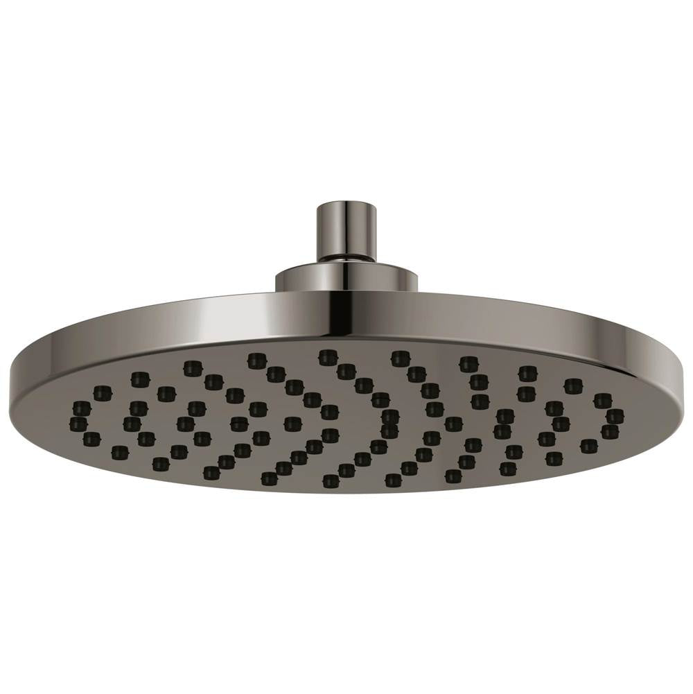 Brizo - Universal Showering 10'' Linear Round Single-Function Raincan Showerhead - Brilliance Black Onyx