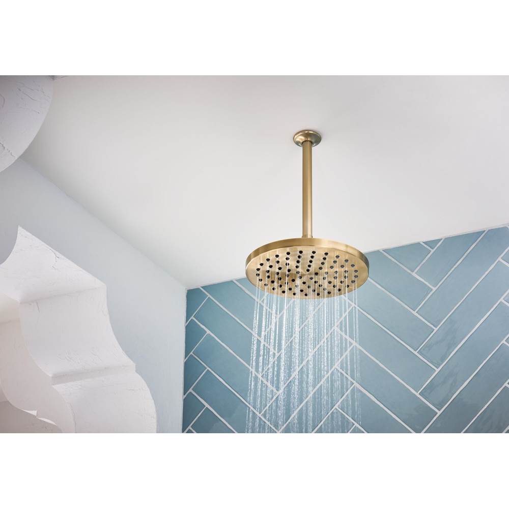 Universal Showering 10'' Linear Round Single-Function Raincan Shower Head - 1.75 GPM