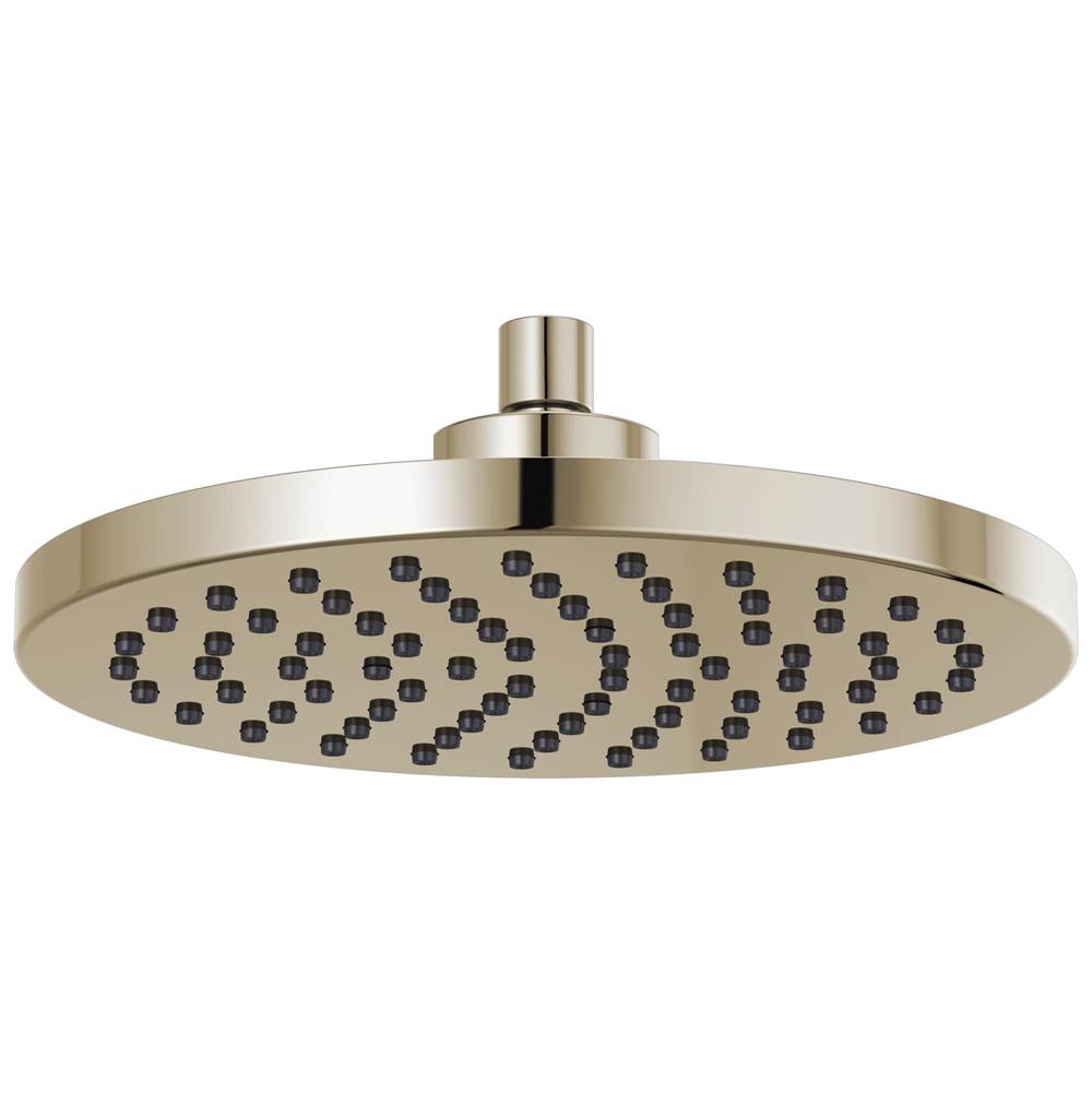 Brizo - Universal Showering 10'' Linear Round Single-Function Raincan Shower Head - 1.75 GPM - Polished Nickel